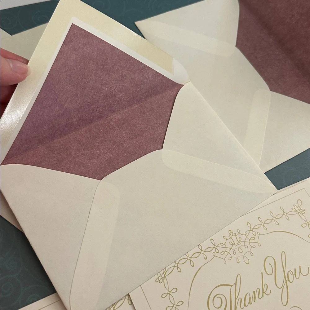 4 Thank You Cards with Envelopes included